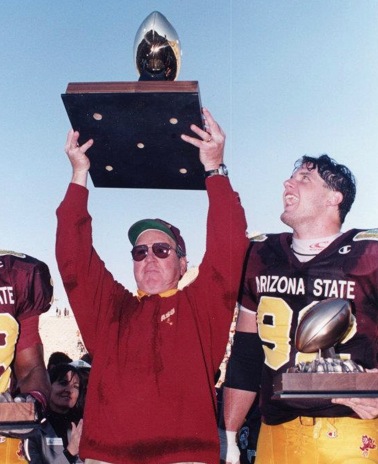 ASU Coach Bruce Snyder and Jeremy Staat