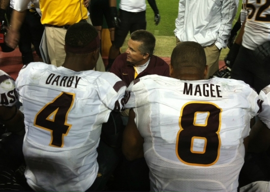 Alden Darby knows he has big shoes to fill since Sun Devil leader, Brandon Magee, has finished his ASU career