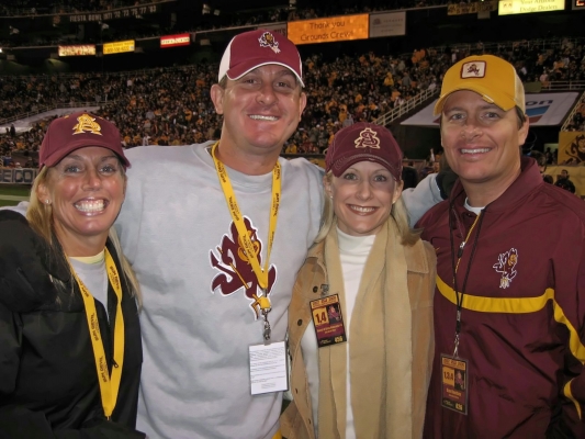 Sun Devil family and friends on game day.