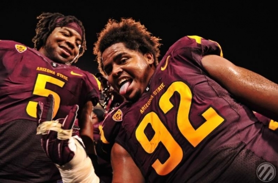 Jaxon Hood will help anchor the ASU defensive line again in 2013.