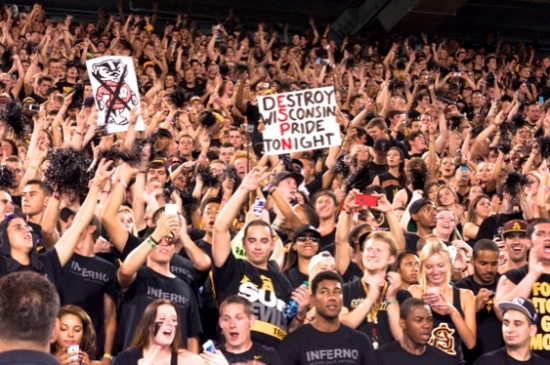 ASU Fans were at their loudest since Missouri came to Tempe in 2011