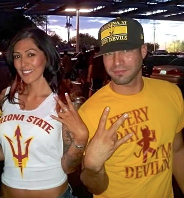 Sun Devil Daniel Trujillo throws up the Fork on Gameday.... and EVERY DAY