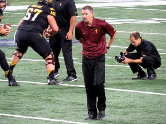 ASU Head Coach Todd Graham's Offensive Coordinator, Mike Norvell