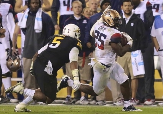 ASU's Chris Young attacks UA RB Ca'Deem Carey