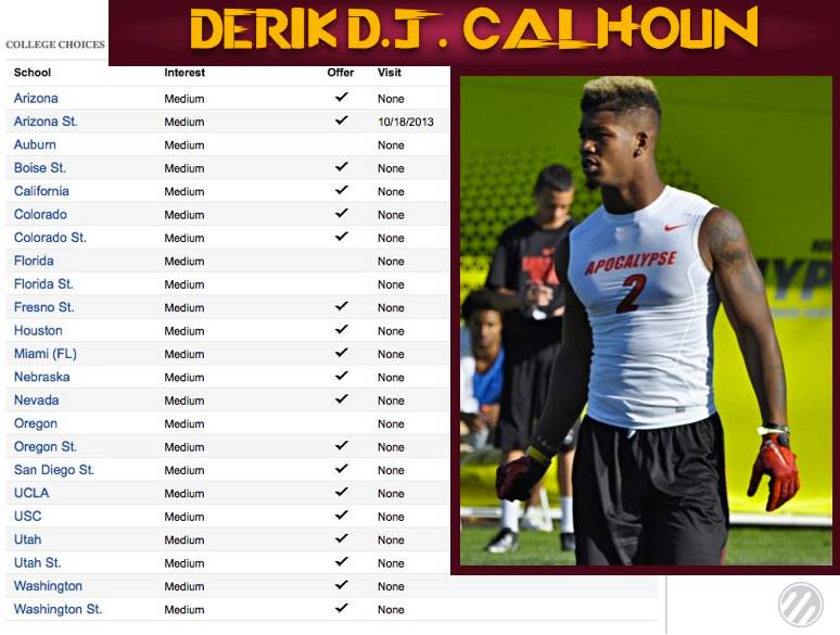 D.J. Calhoun will wear Maroon & Gold