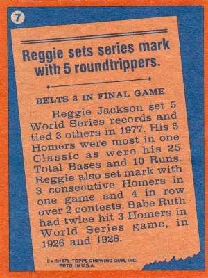 Reggie Jackson's home runs