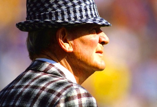 Legendary Alabama Football Coach, Paul Bear Bryant