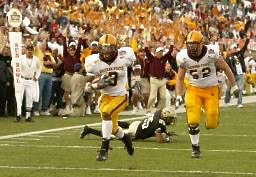 Sun Devil #3, Rudy Burgess, with the winning score with 44 seconds left on the clock