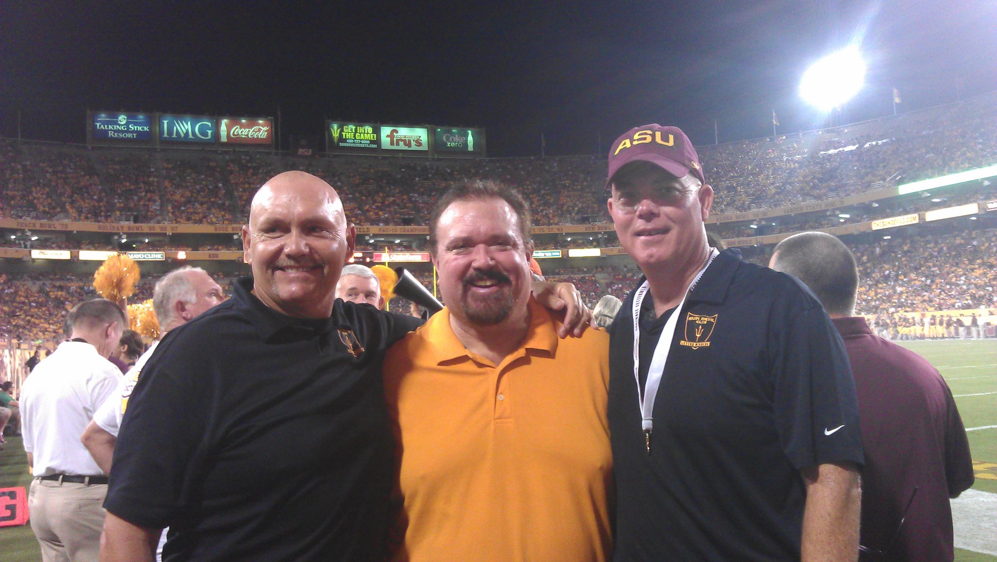 Sun Devil teammates: Dan Mackie, Don Sowers and Bryan Lopker