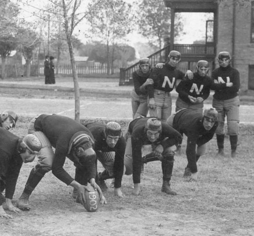 1902 Football practice at Tempe Normal School (ASU), Tempe, Arizona