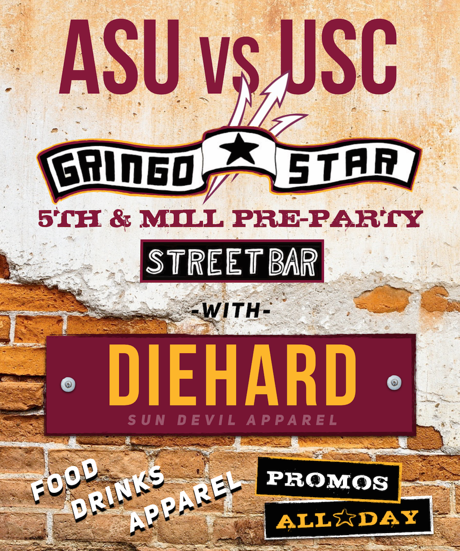 See you at Gringo Star on Saturday, 3:30-6:30pm for Food, Drink and Apparel Promos for the Maroon Monsoon