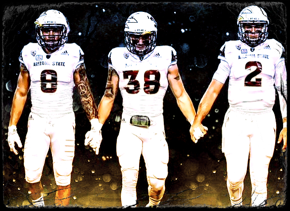 ASU Senior Captains- D.J. Foster, Jordan Simone and Mike Bercovici