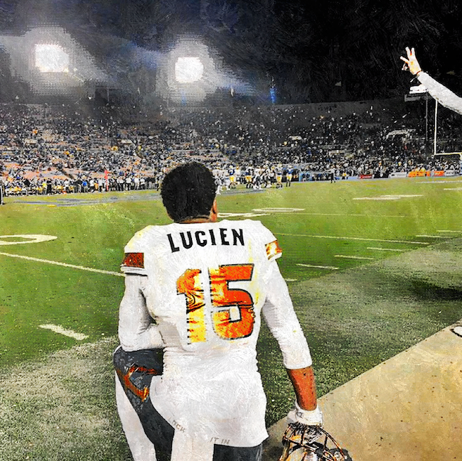 Devin Lucien as the Sun Devils closed out the victory over #7 UCLA in Pasadena