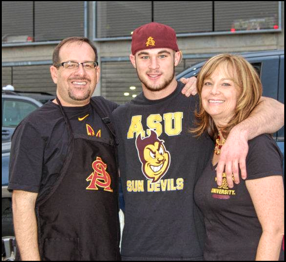 Brian Cea, nephew Derek Weske and wife, Debbie Olson-Cea