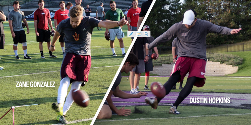  Kohl's Kicking: Zane Gonzalez (#ASU) on the heels of Dustin Hopkins for most FGs and points scored in NCAA history. #KohlsELITE